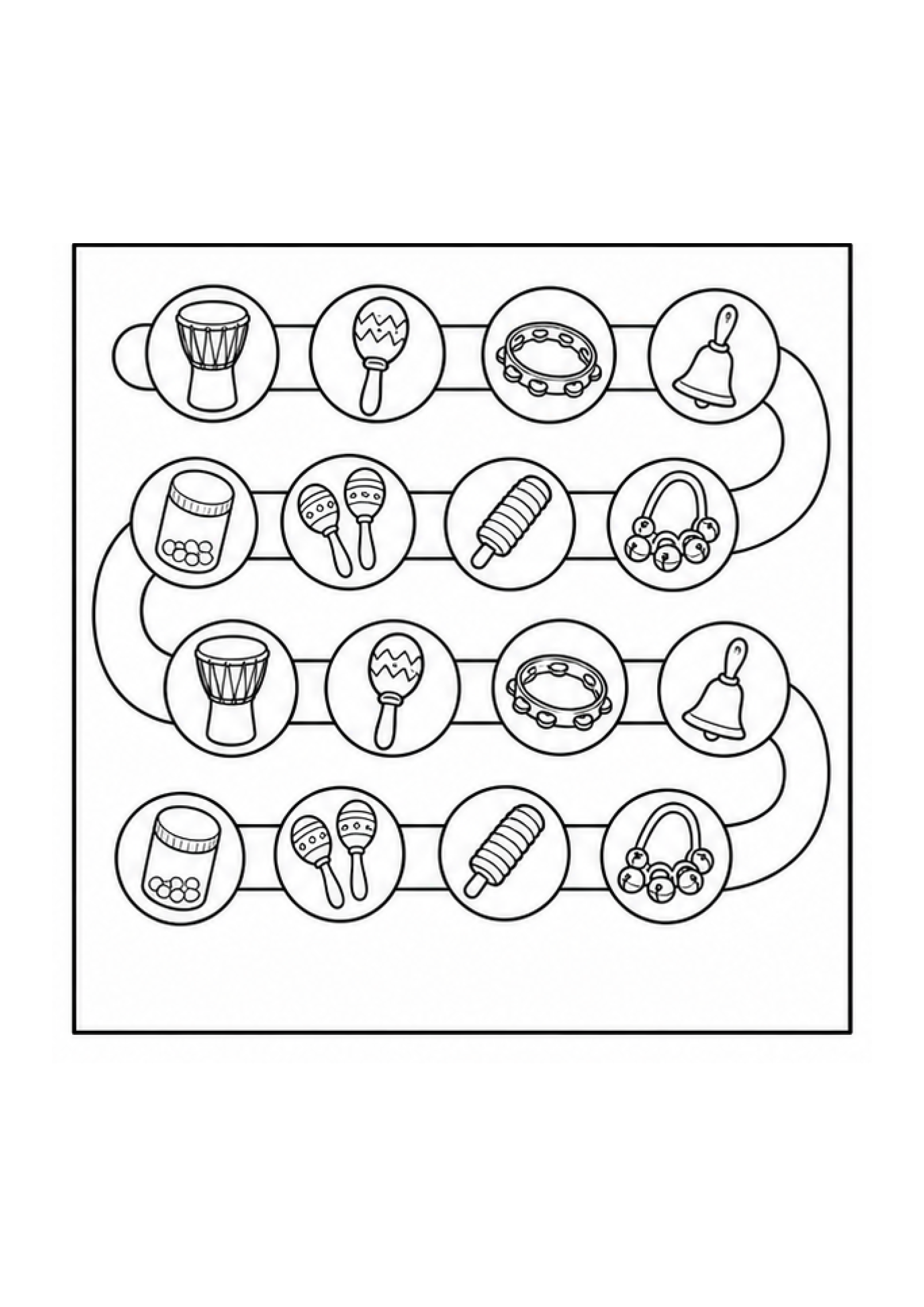 Music Makers Colouring Pack page 3 preview